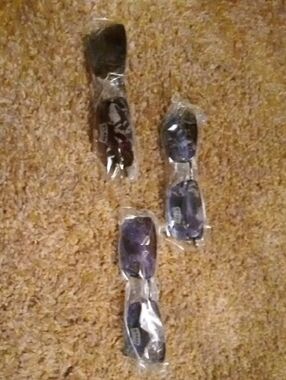 Women's Rectangular Sunglasses in Dark Purple - Unbranded